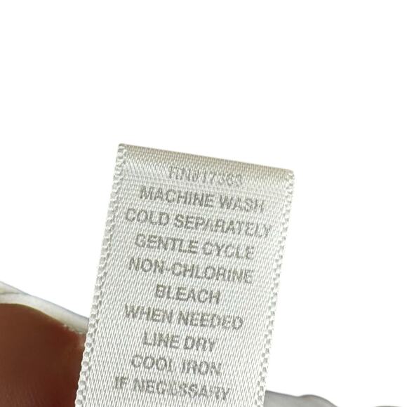 VERA WANG White Chiffon Slip Tank Dress Neglige Women's Size Large Bridal Y2k - Picture 5 of 6